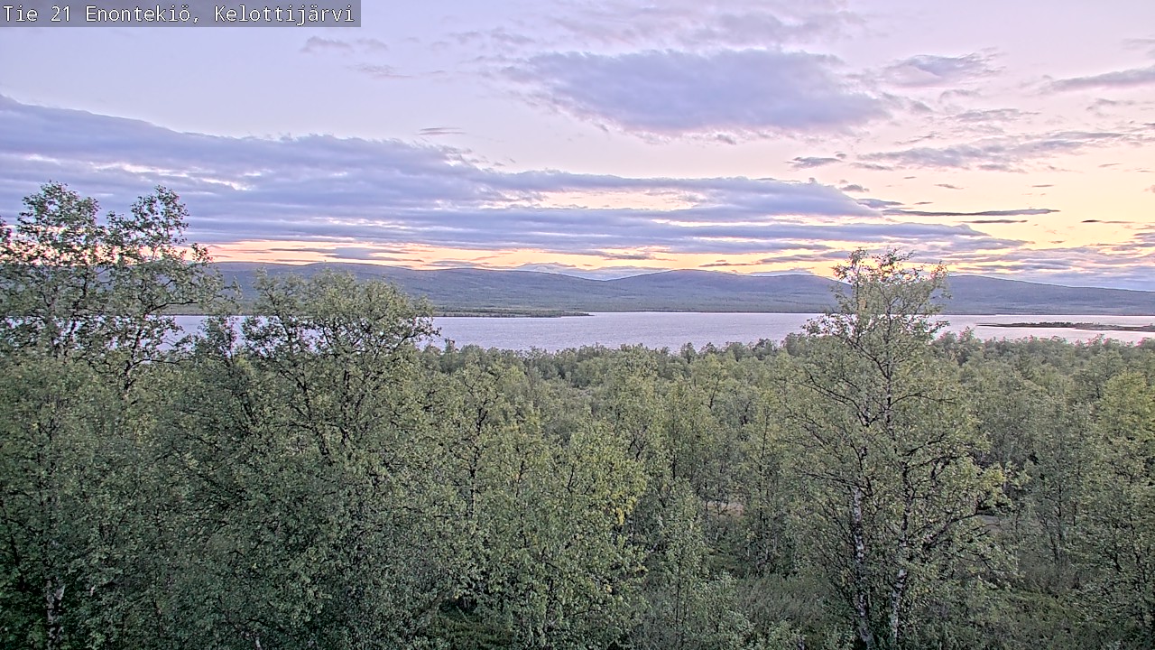 Weather Camera Image Road 21 Enontekiö, Kelottijärvi, Enontekiö, Lappi