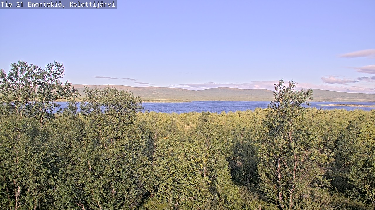 Weather Camera Image Road 21 Enontekiö, Kelottijärvi, Enontekiö, Lappi