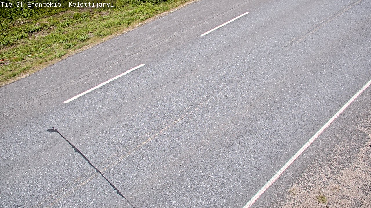 Weather Camera Image Väg 21 Enontekiö, Kelottijärvi, Enontekiö, Lappi