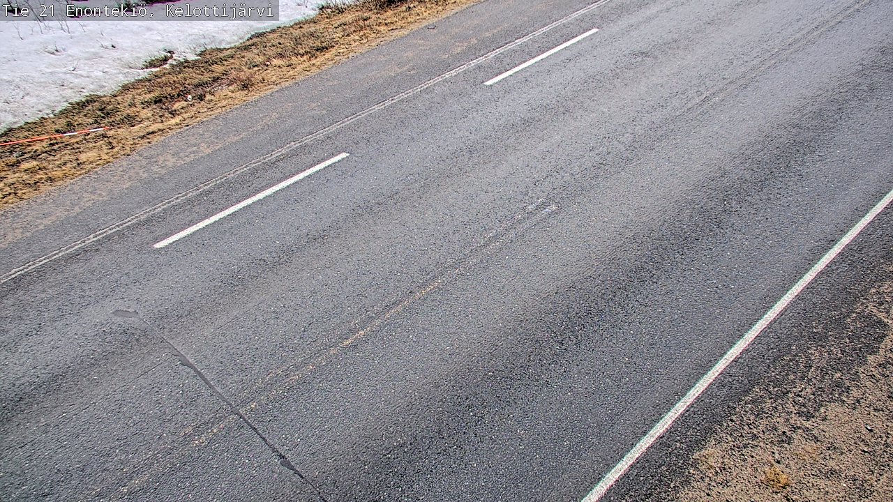 Weather Camera Image Väg 21 Enontekiö, Kelottijärvi, Enontekiö, Lappi
