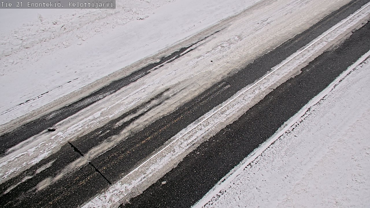 Weather Camera Image Road 21 Enontekiö, Kelottijärvi, Enontekiö, Lappi