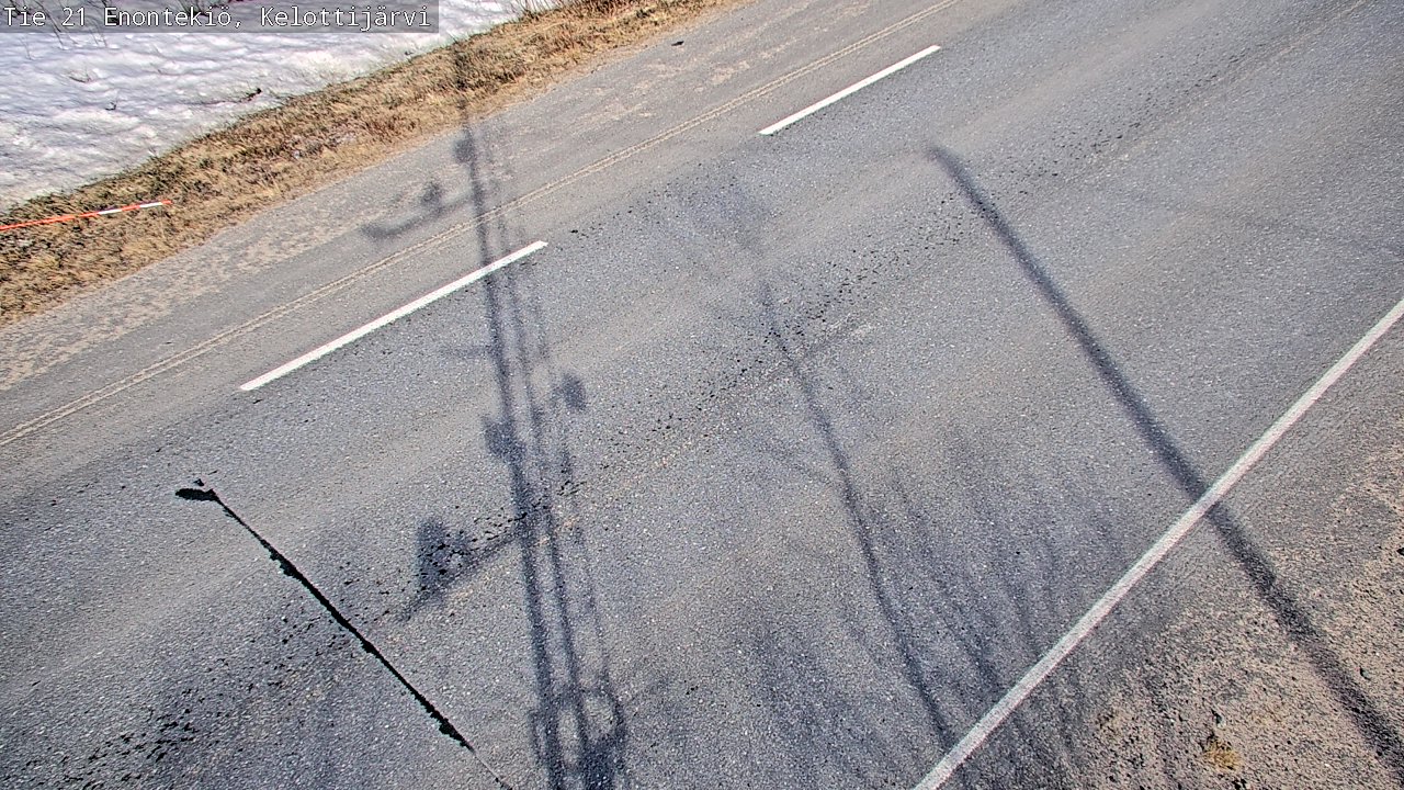 Weather Camera Image Väg 21 Enontekiö, Kelottijärvi, Enontekiö, Lappi