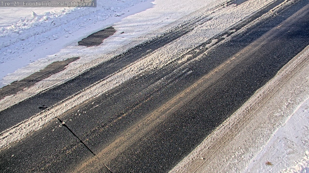 Weather Camera Image Road 21 Enontekiö, Kelottijärvi, Enontekiö, Lappi