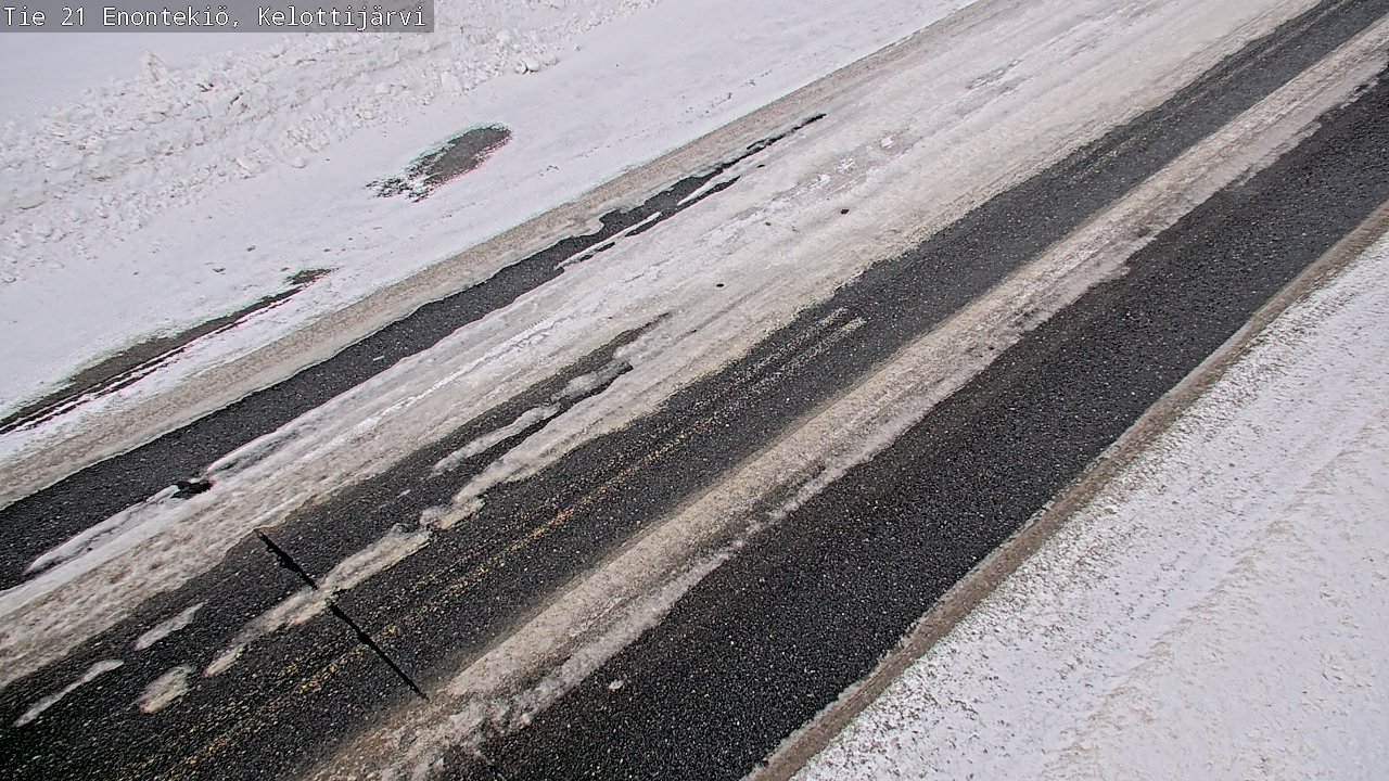 Weather Camera Image Road 21 Enontekiö, Kelottijärvi, Enontekiö, Lappi