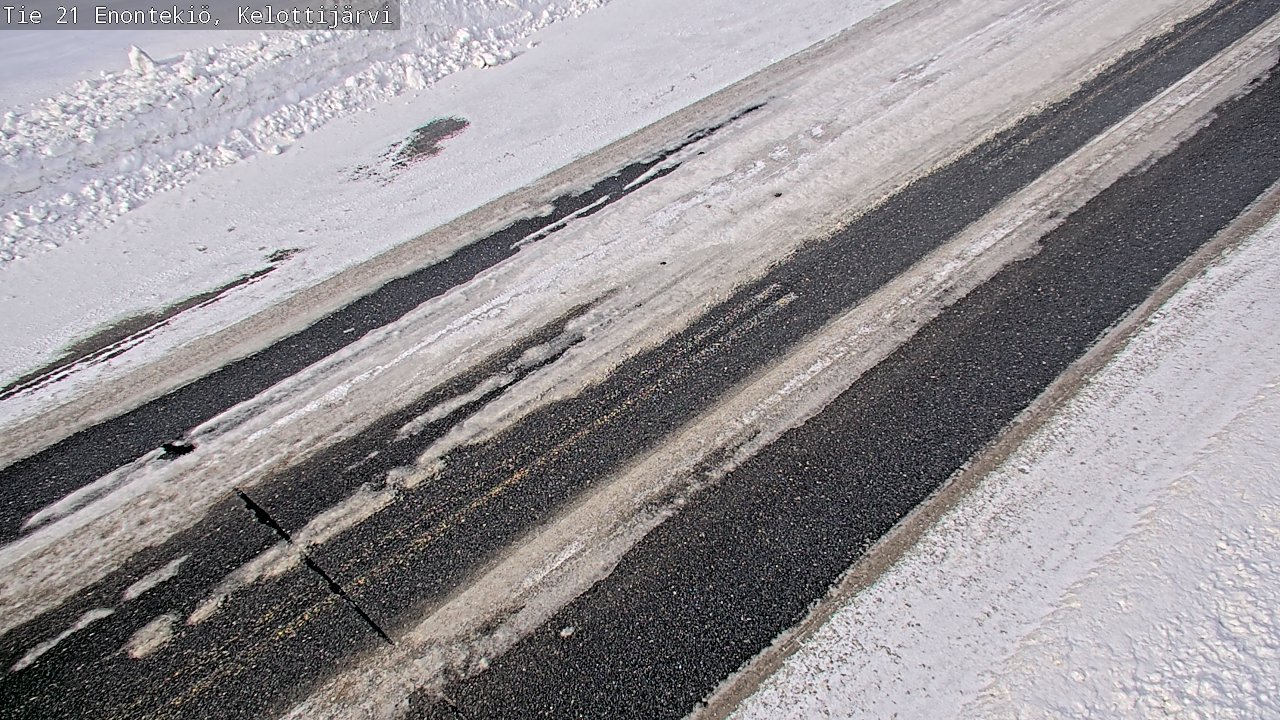 Weather Camera Image Road 21 Enontekiö, Kelottijärvi, Enontekiö, Lappi