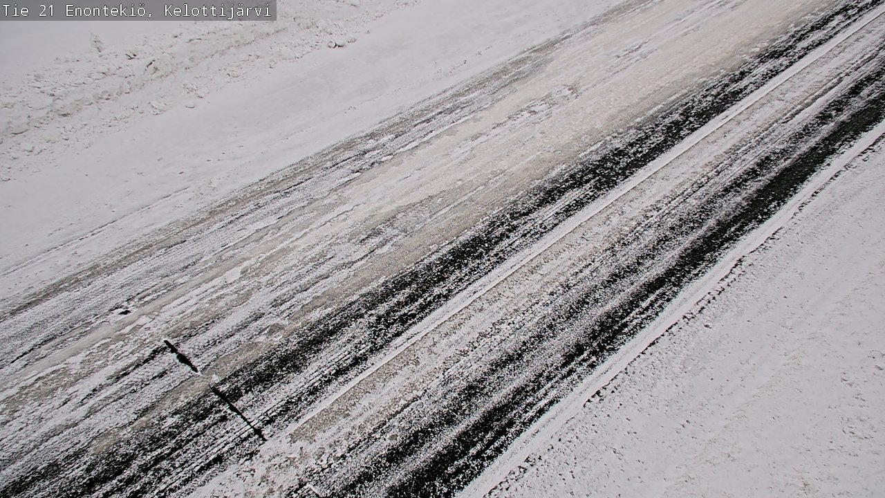 Weather Camera Image Road 21 Enontekiö, Kelottijärvi, Enontekiö, Lappi