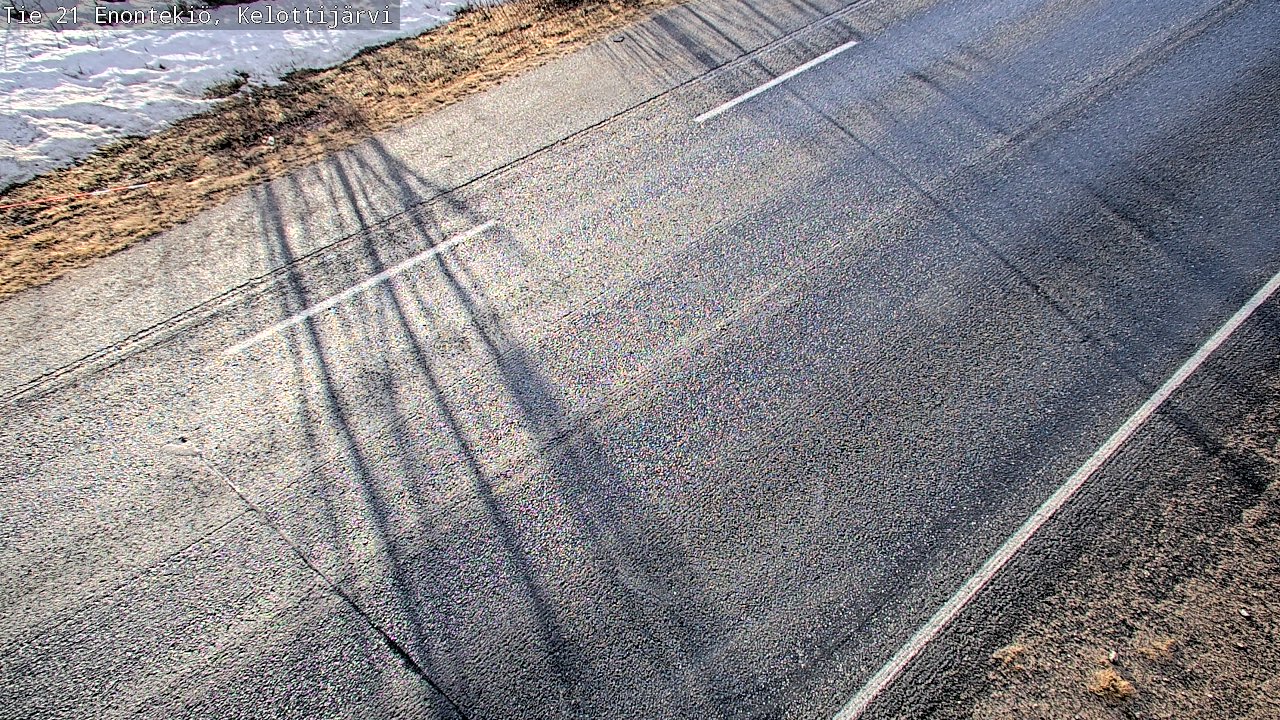 Weather Camera Image Väg 21 Enontekiö, Kelottijärvi, Enontekiö, Lappi