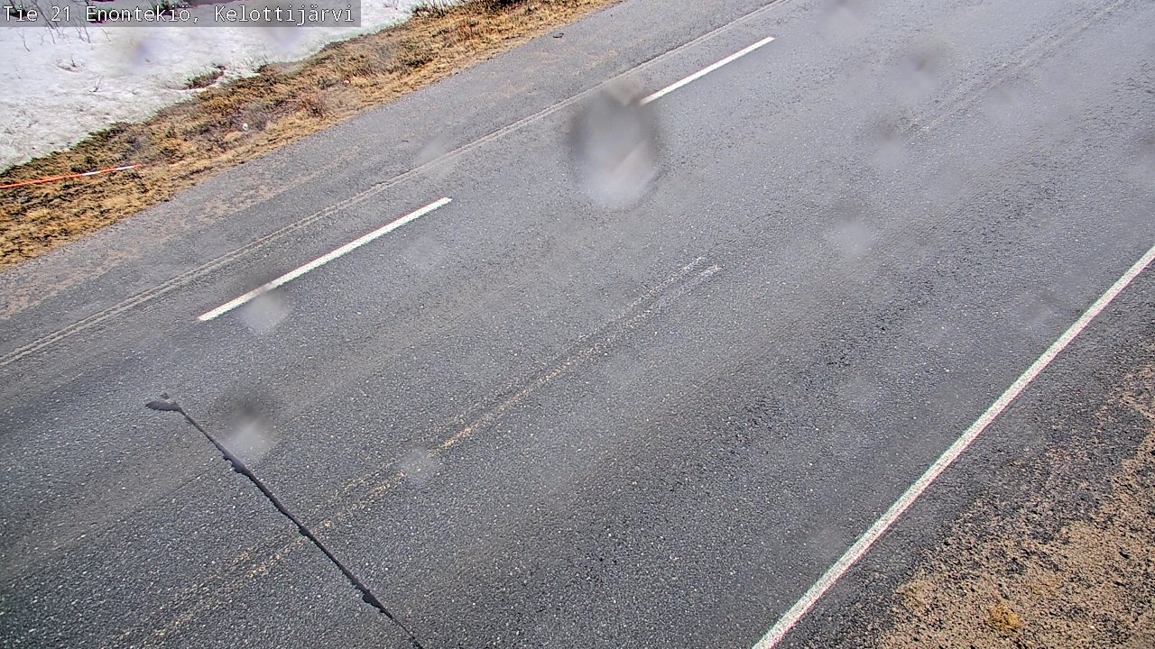 Weather Camera Image Väg 21 Enontekiö, Kelottijärvi, Enontekiö, Lappi