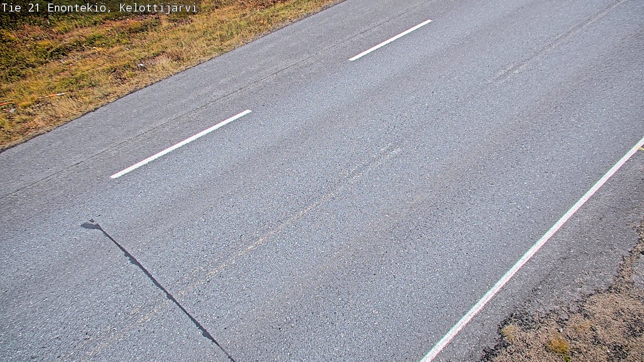 Weather Camera Image Road 21 Enontekiö, Kelottijärvi, Enontekiö, Lappi