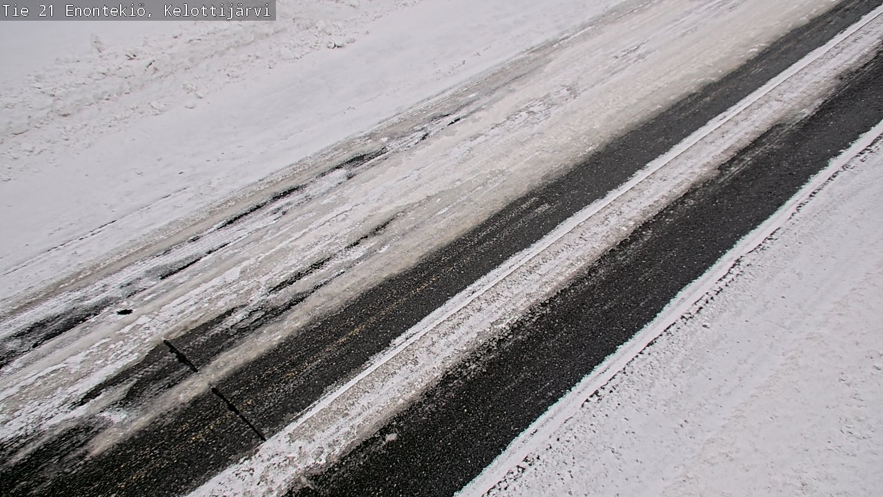 Weather Camera Image Road 21 Enontekiö, Kelottijärvi, Enontekiö, Lappi