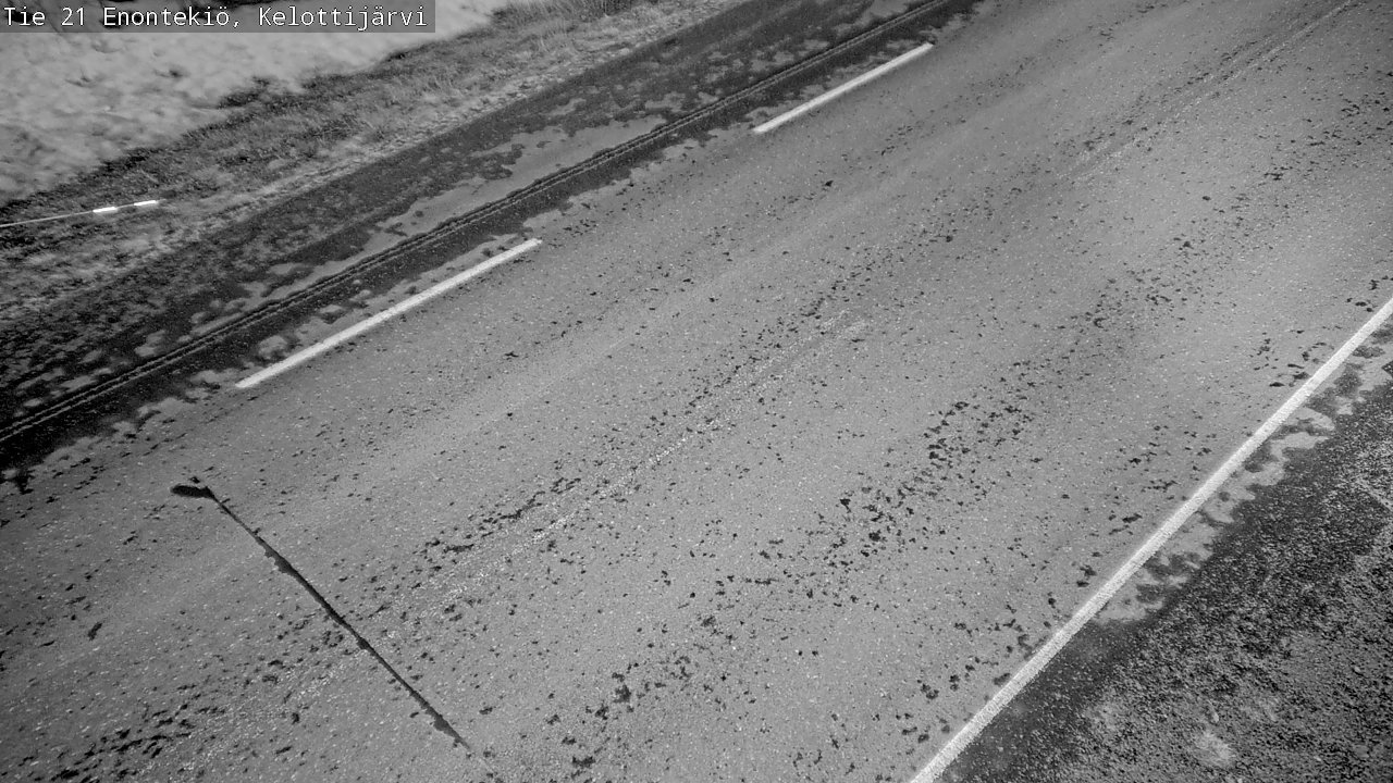 Weather Camera Image Road 21 Enontekiö, Kelottijärvi, Enontekiö, Lappi