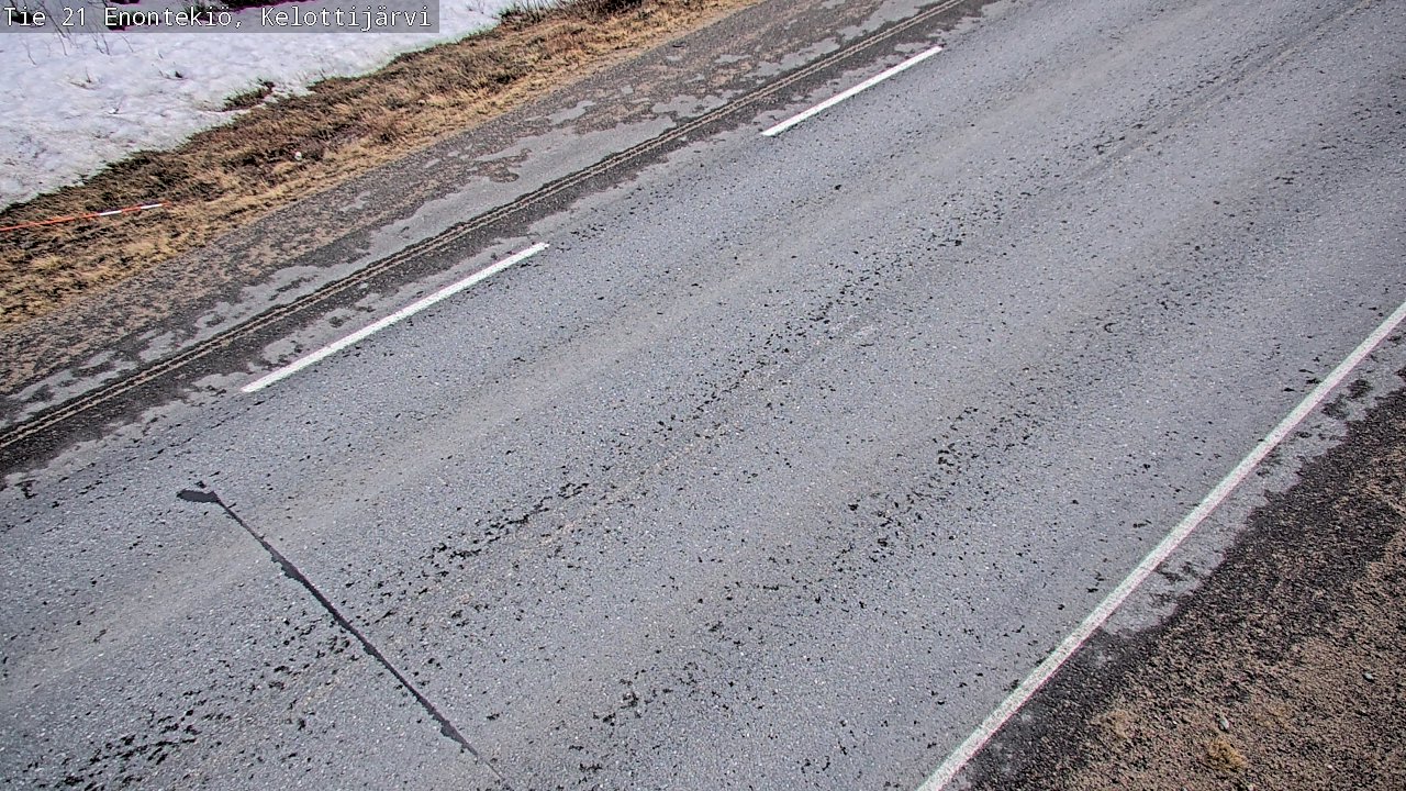 Weather Camera Image Road 21 Enontekiö, Kelottijärvi, Enontekiö, Lappi