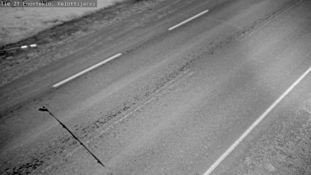 Weather Camera Image Väg 21 Enontekiö, Kelottijärvi, Enontekiö, Lappi