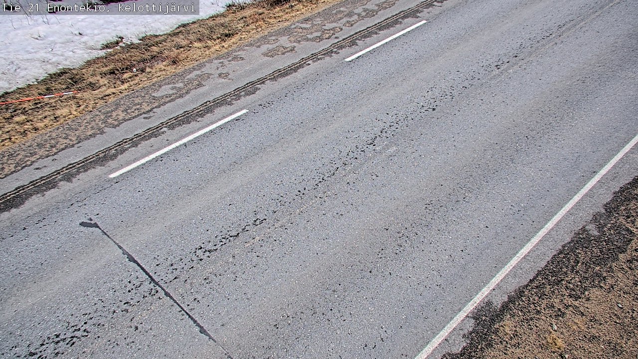 Weather Camera Image Road 21 Enontekiö, Kelottijärvi, Enontekiö, Lappi