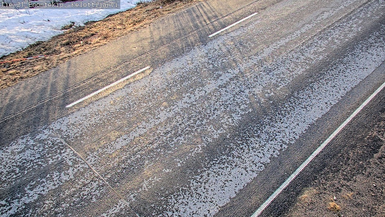 Weather Camera Image Väg 21 Enontekiö, Kelottijärvi, Enontekiö, Lappi