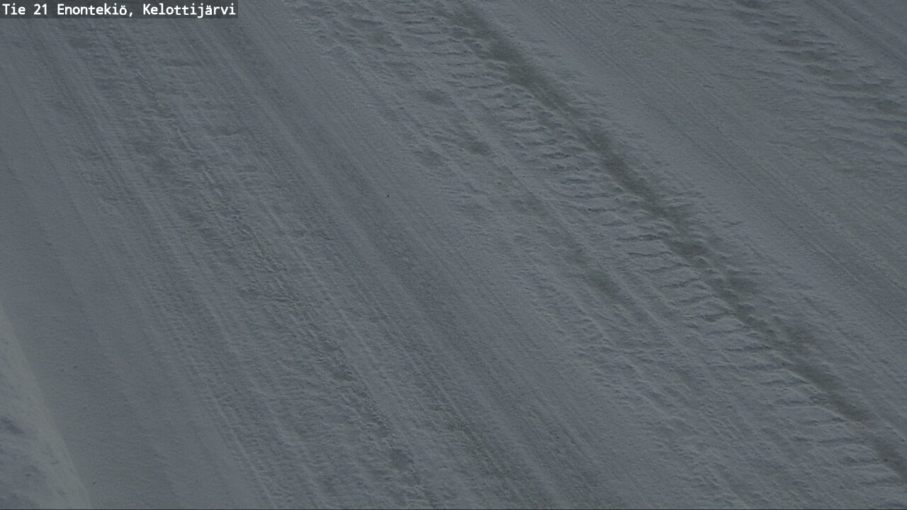 Weather Camera Image Road 21 Enontekiö, Kelottijärvi, Enontekiö, Lappi