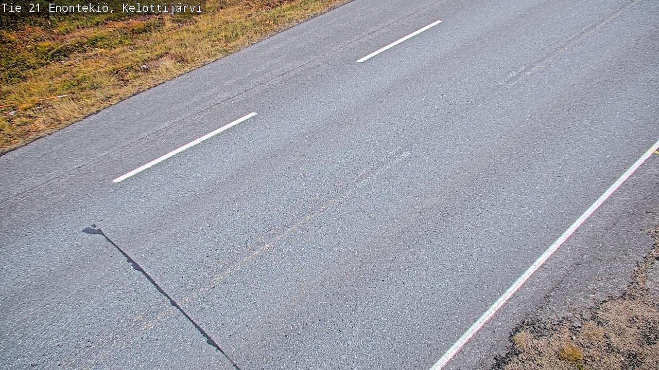 Weather Camera Image Road 21 Enontekiö, Kelottijärvi, Enontekiö, Lappi