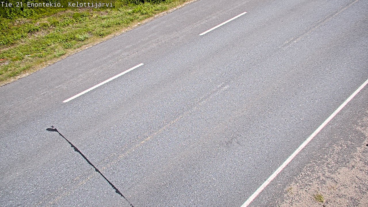 Weather Camera Image Road 21 Enontekiö, Kelottijärvi, Enontekiö, Lappi