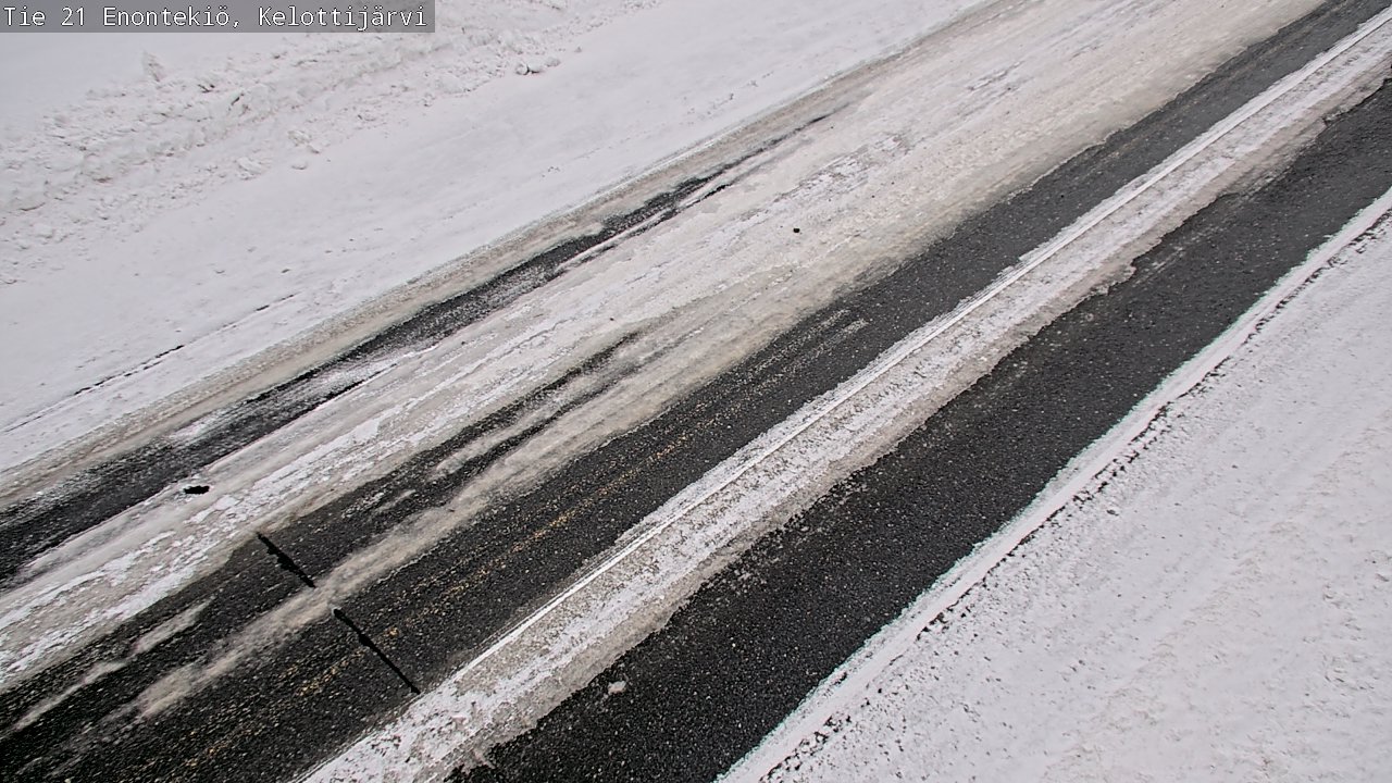 Weather Camera Image Road 21 Enontekiö, Kelottijärvi, Enontekiö, Lappi