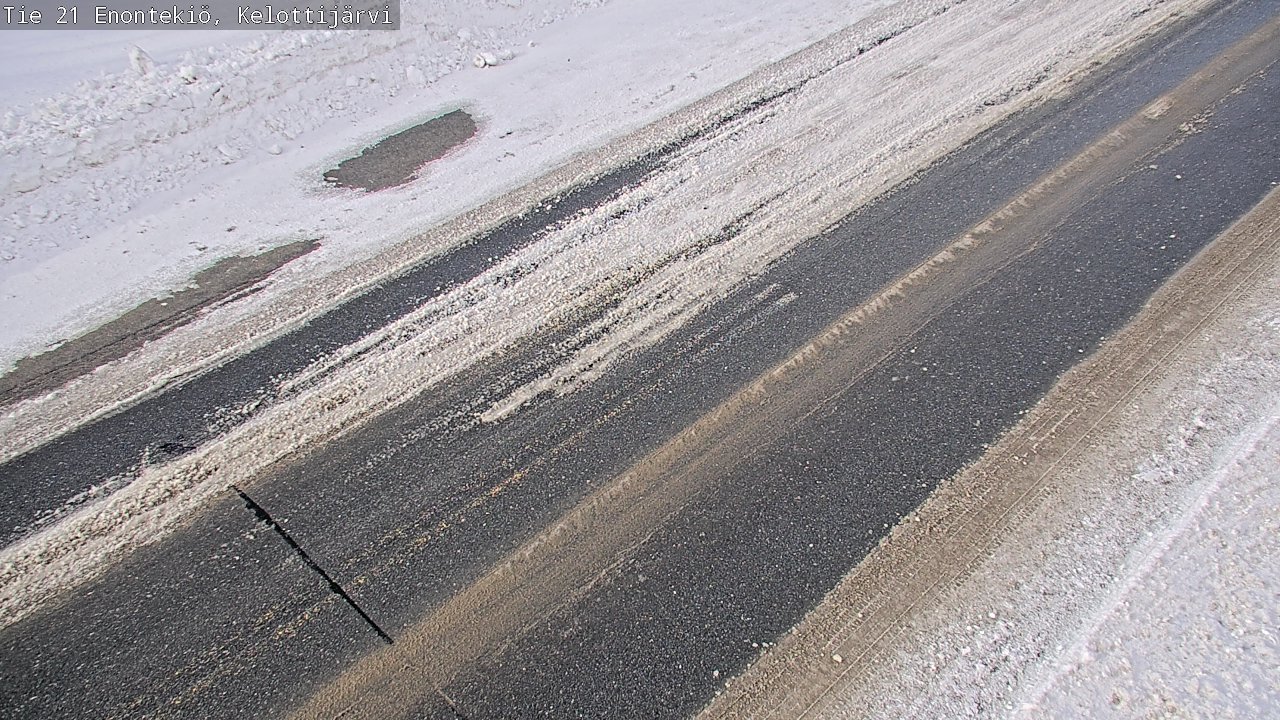 Weather Camera Image Road 21 Enontekiö, Kelottijärvi, Enontekiö, Lappi