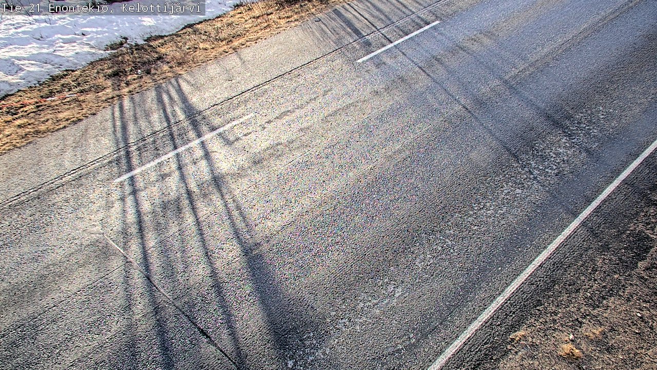 Weather Camera Image Väg 21 Enontekiö, Kelottijärvi, Enontekiö, Lappi