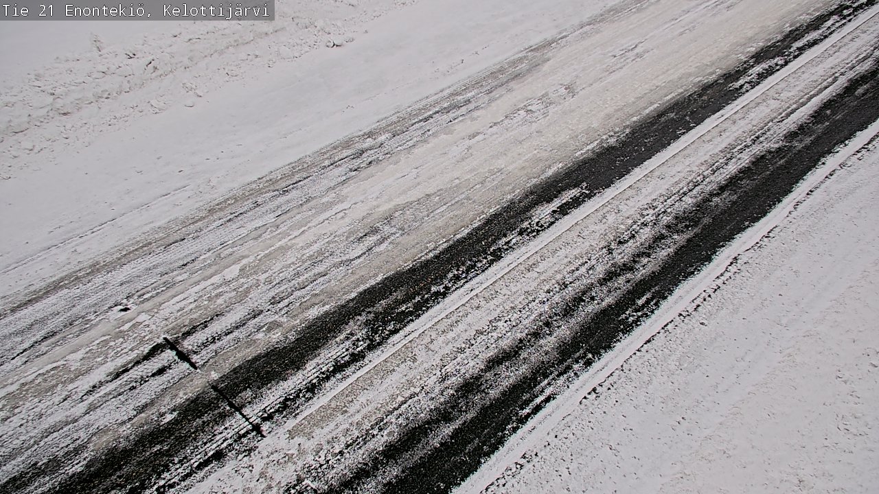 Weather Camera Image Road 21 Enontekiö, Kelottijärvi, Enontekiö, Lappi