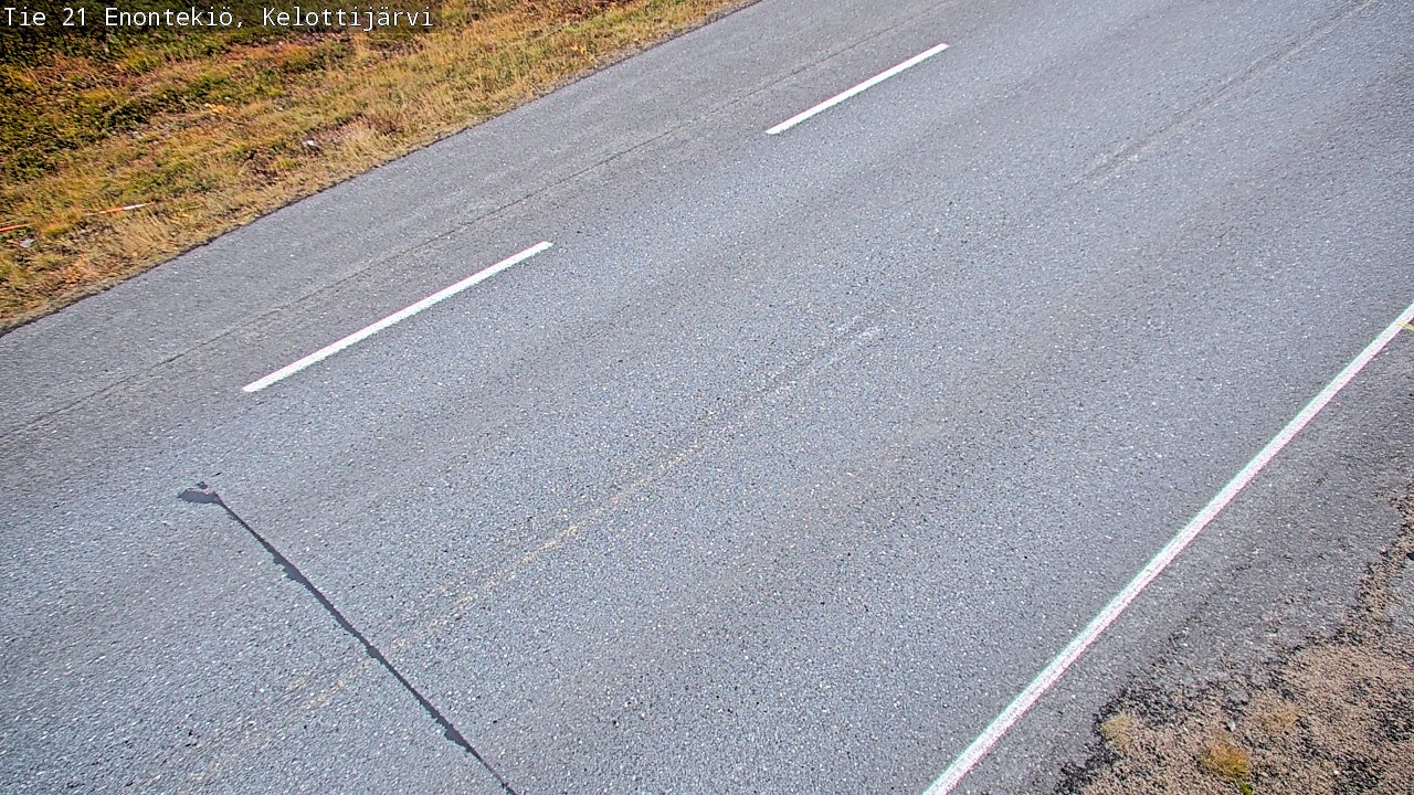 Weather Camera Image Road 21 Enontekiö, Kelottijärvi, Enontekiö, Lappi