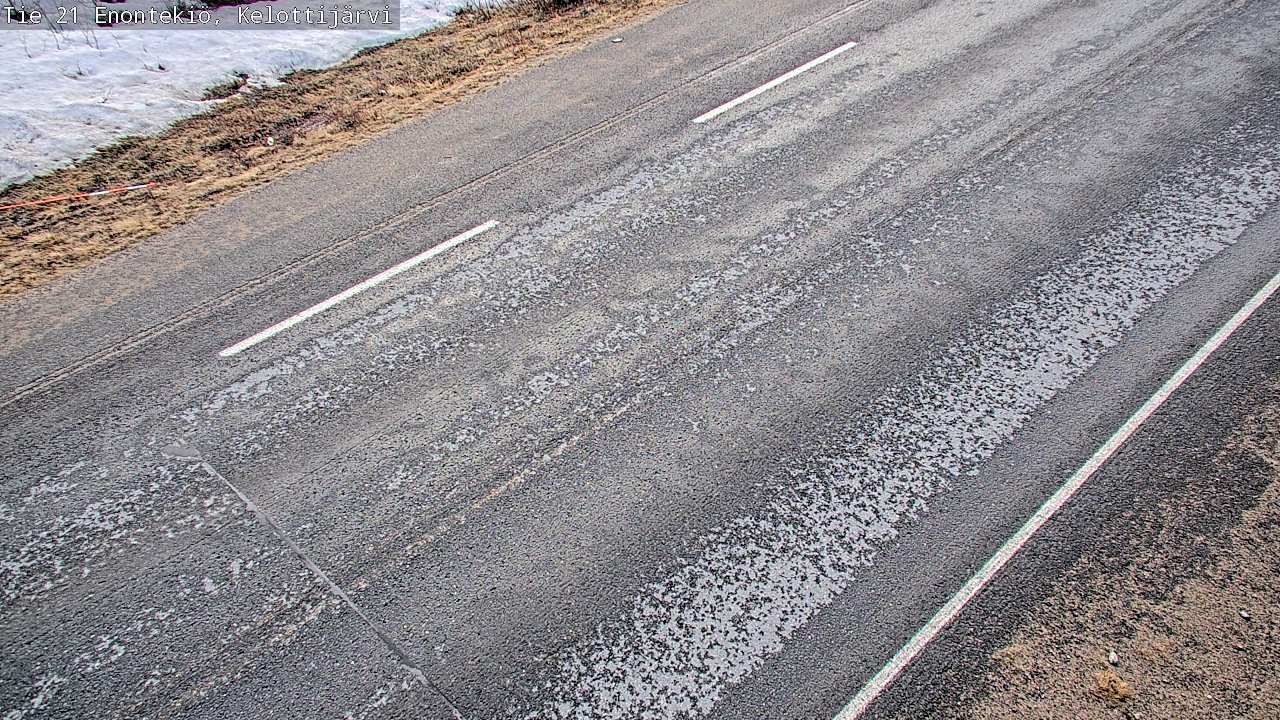 Weather Camera Image Väg 21 Enontekiö, Kelottijärvi, Enontekiö, Lappi