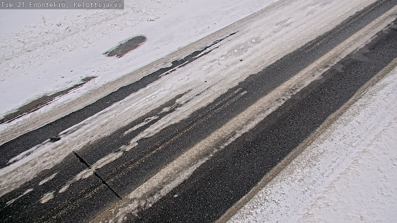 Weather Camera Image Road 21 Enontekiö, Kelottijärvi, Enontekiö, Lappi