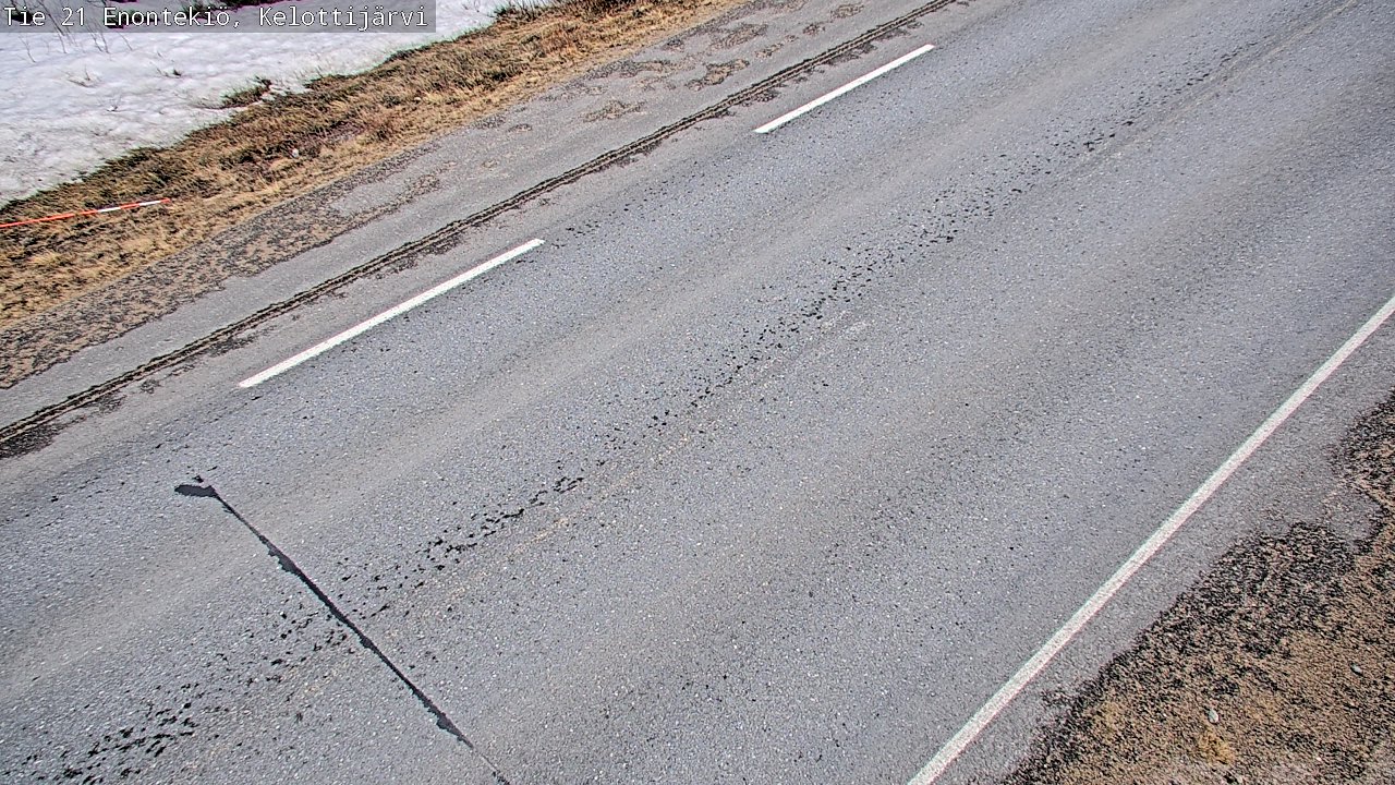 Weather Camera Image Road 21 Enontekiö, Kelottijärvi, Enontekiö, Lappi