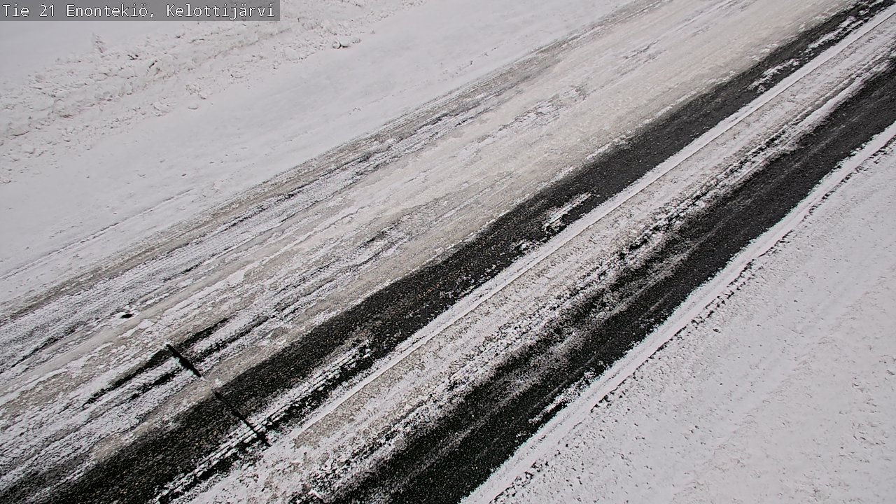 Weather Camera Image Road 21 Enontekiö, Kelottijärvi, Enontekiö, Lappi