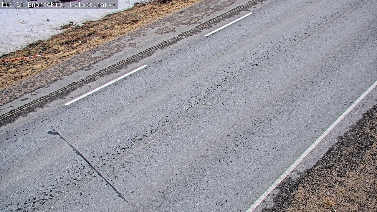Weather Camera Image Road 21 Enontekiö, Kelottijärvi, Enontekiö, Lappi