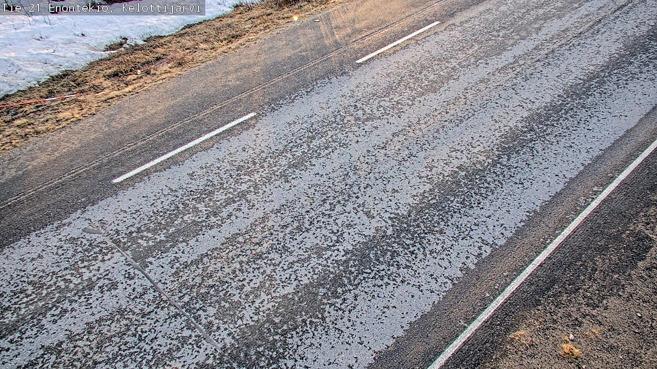 Weather Camera Image Väg 21 Enontekiö, Kelottijärvi, Enontekiö, Lappi