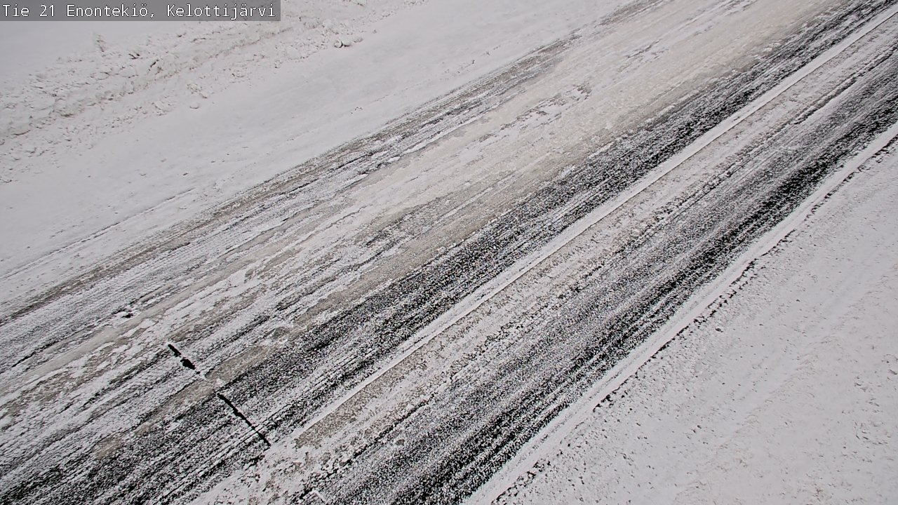 Weather Camera Image Road 21 Enontekiö, Kelottijärvi, Enontekiö, Lappi