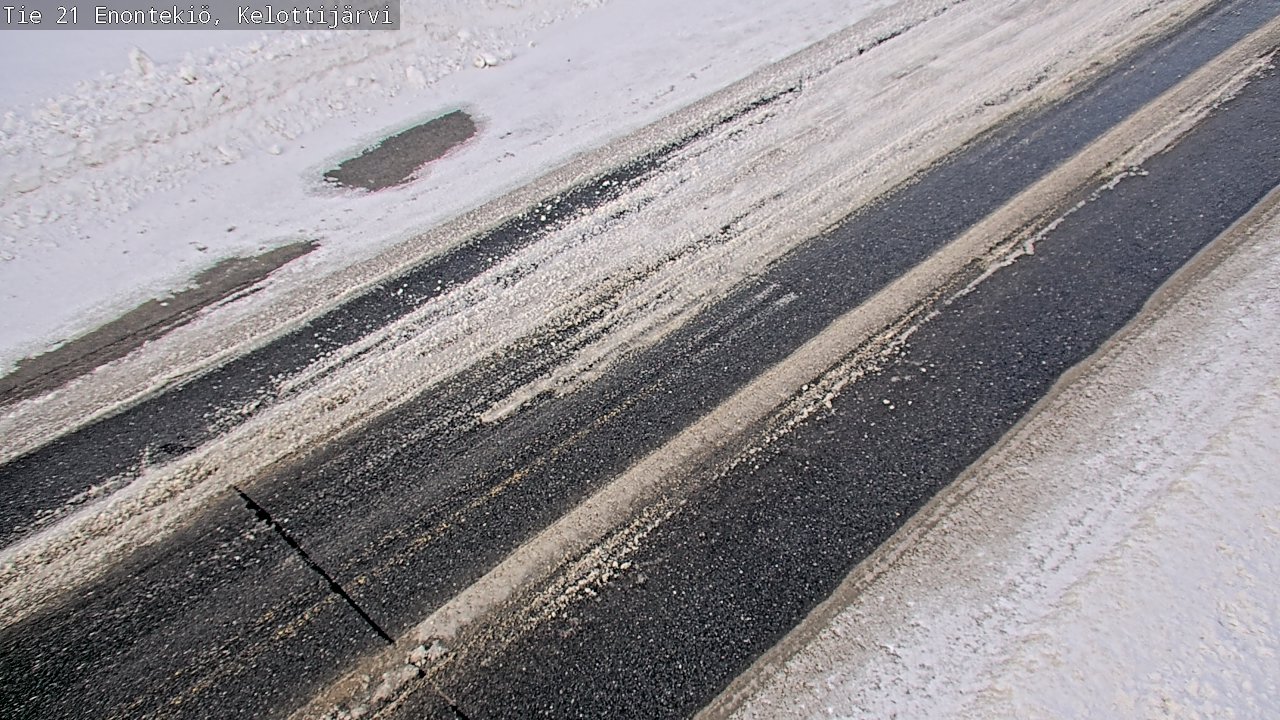 Weather Camera Image Road 21 Enontekiö, Kelottijärvi, Enontekiö, Lappi