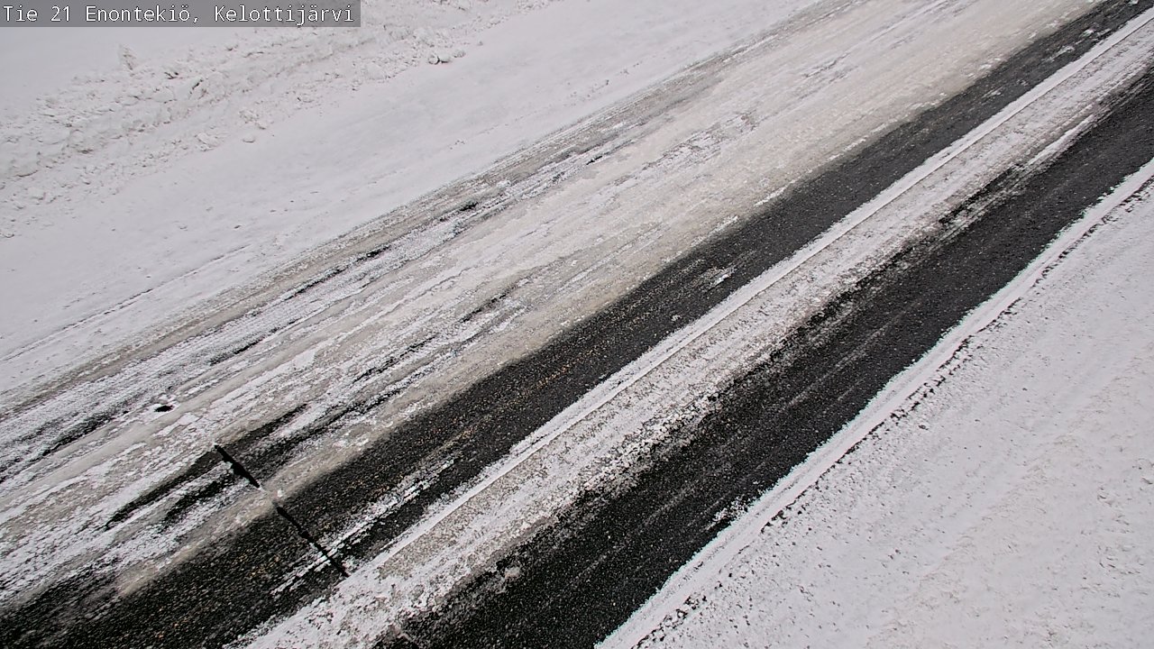 Weather Camera Image Road 21 Enontekiö, Kelottijärvi, Enontekiö, Lappi