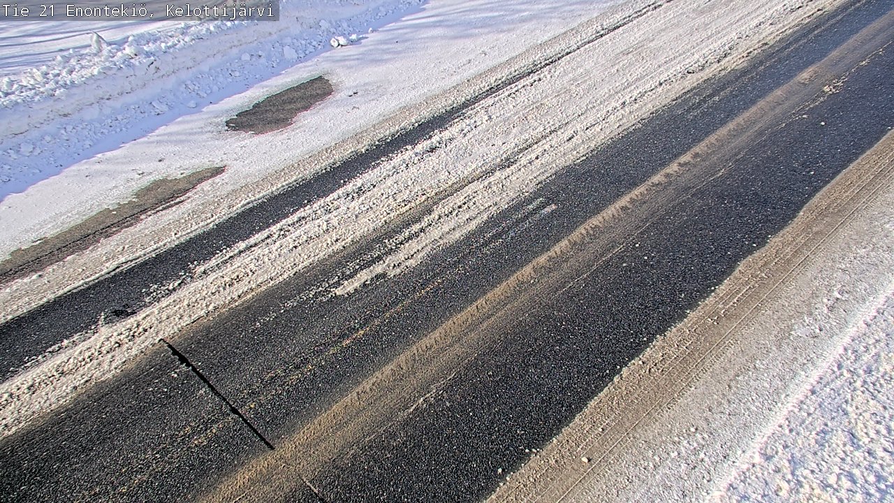 Weather Camera Image Road 21 Enontekiö, Kelottijärvi, Enontekiö, Lappi