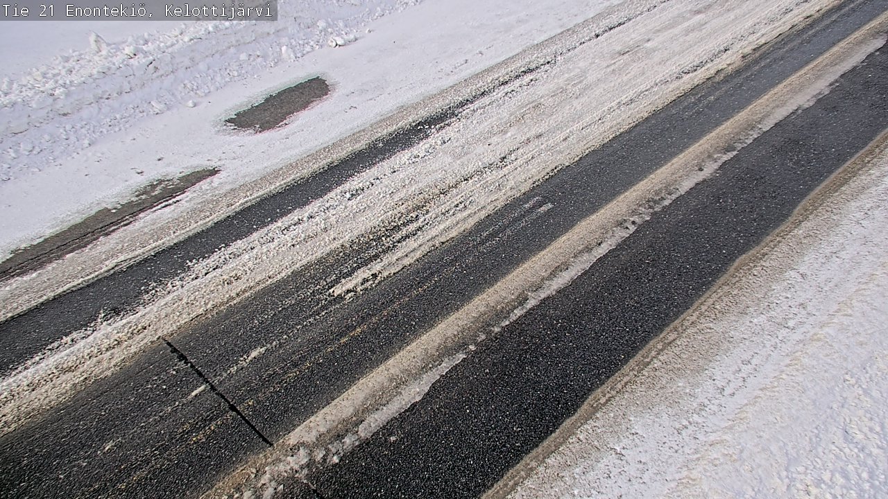 Weather Camera Image Road 21 Enontekiö, Kelottijärvi, Enontekiö, Lappi