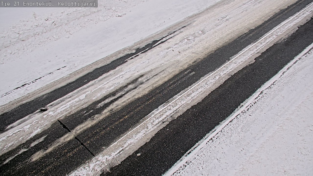 Weather Camera Image Road 21 Enontekiö, Kelottijärvi, Enontekiö, Lappi