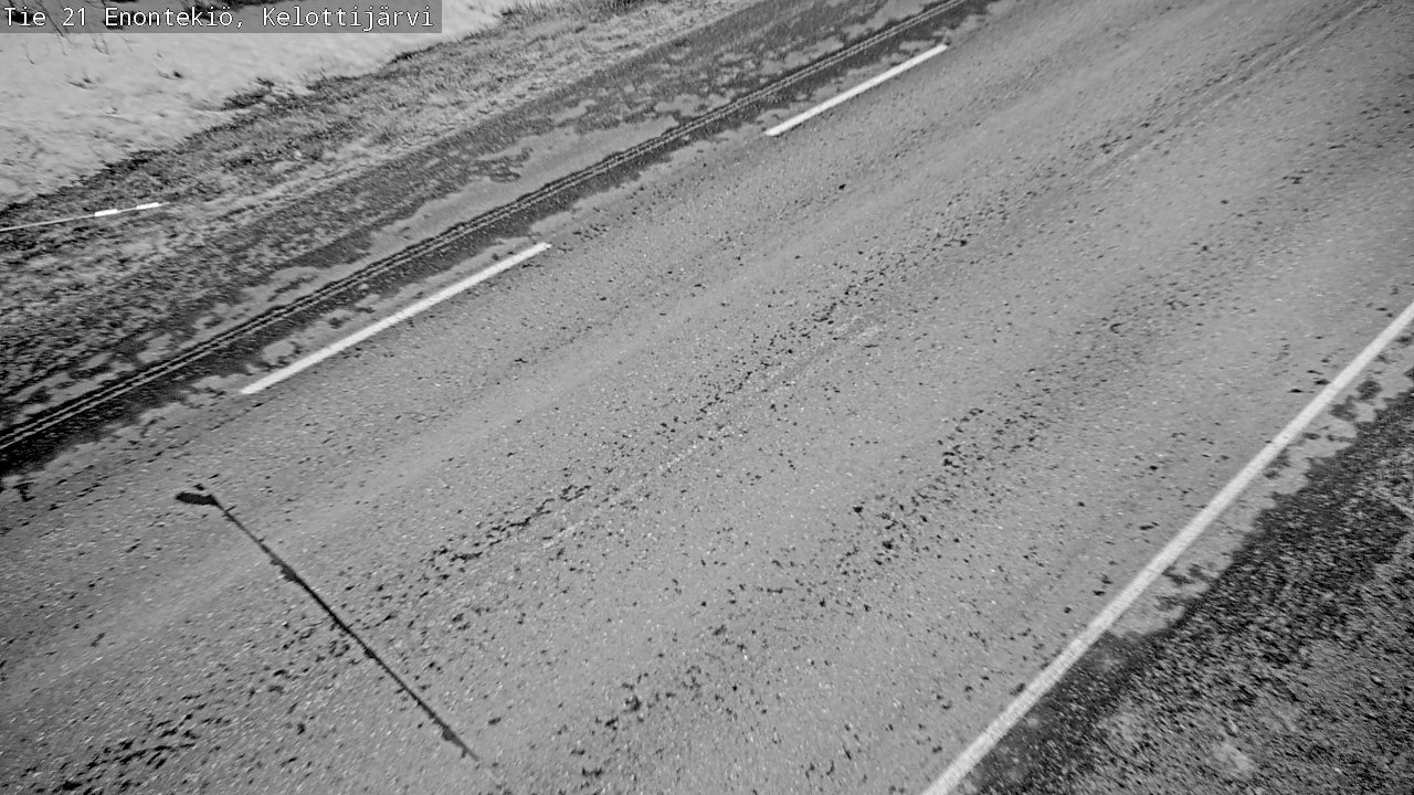 Weather Camera Image Road 21 Enontekiö, Kelottijärvi, Enontekiö, Lappi