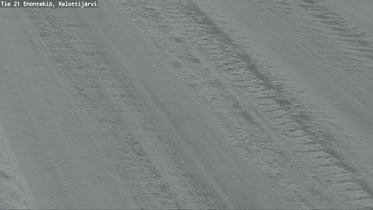 Weather Camera Image Väg 21 Enontekiö, Kelottijärvi, Enontekiö, Lappi