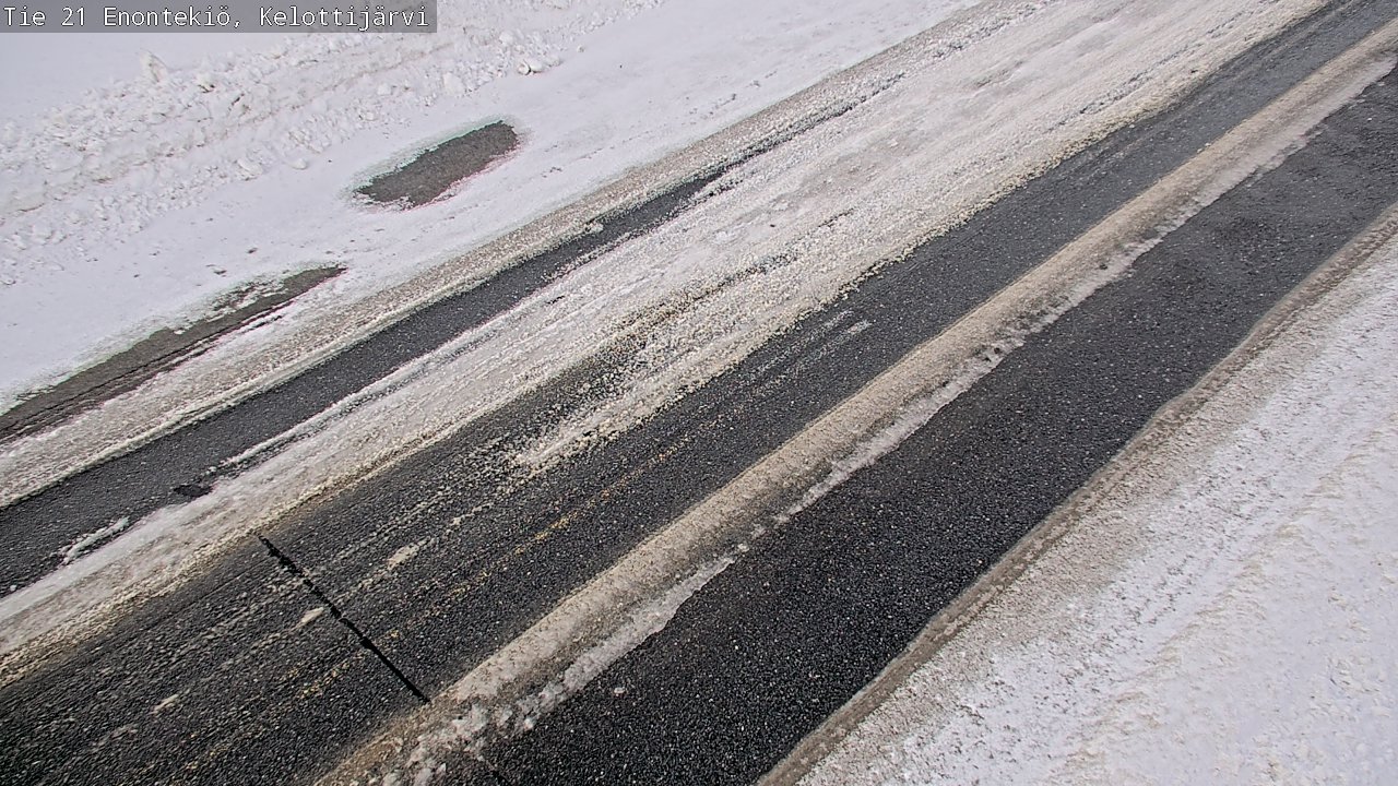 Weather Camera Image Road 21 Enontekiö, Kelottijärvi, Enontekiö, Lappi