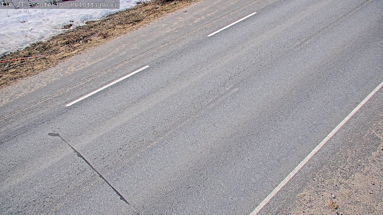 Weather Camera Image Väg 21 Enontekiö, Kelottijärvi, Enontekiö, Lappi