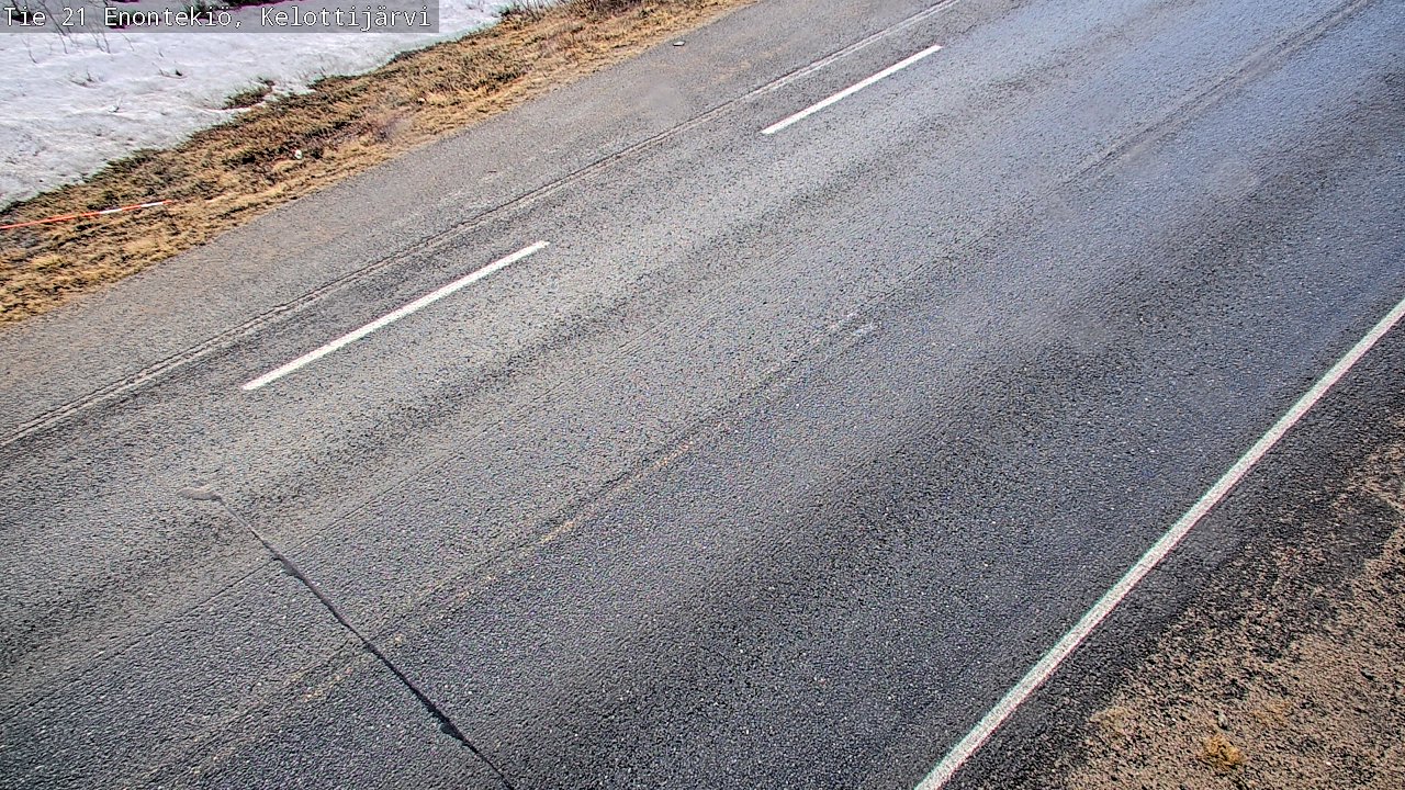 Weather Camera Image Väg 21 Enontekiö, Kelottijärvi, Enontekiö, Lappi