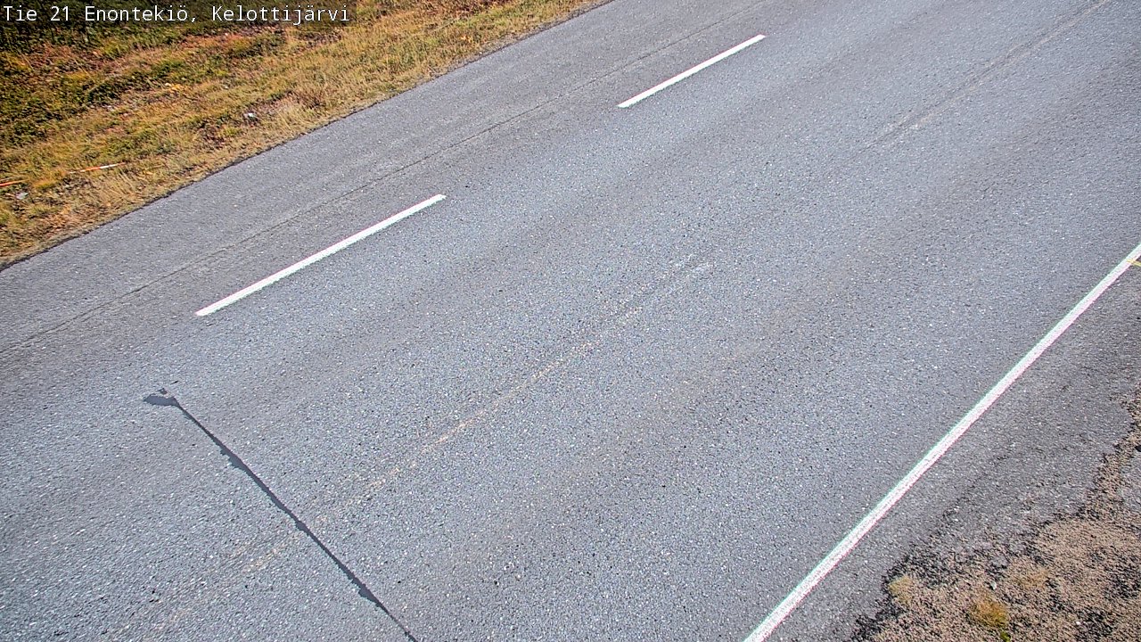 Weather Camera Image Road 21 Enontekiö, Kelottijärvi, Enontekiö, Lappi