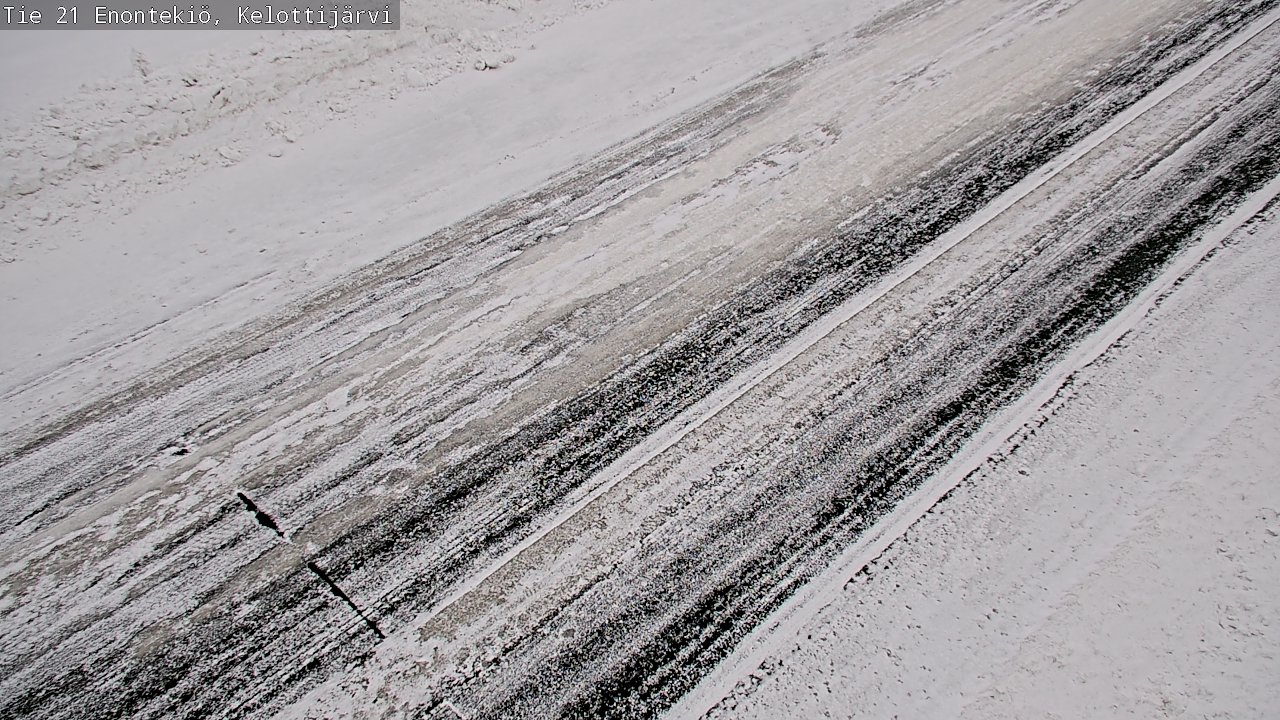 Weather Camera Image Road 21 Enontekiö, Kelottijärvi, Enontekiö, Lappi