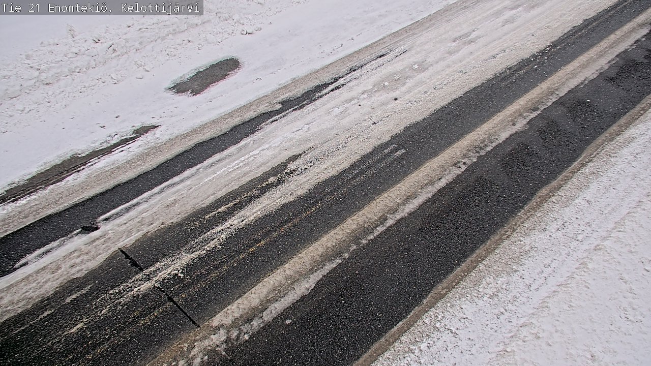 Weather Camera Image Road 21 Enontekiö, Kelottijärvi, Enontekiö, Lappi