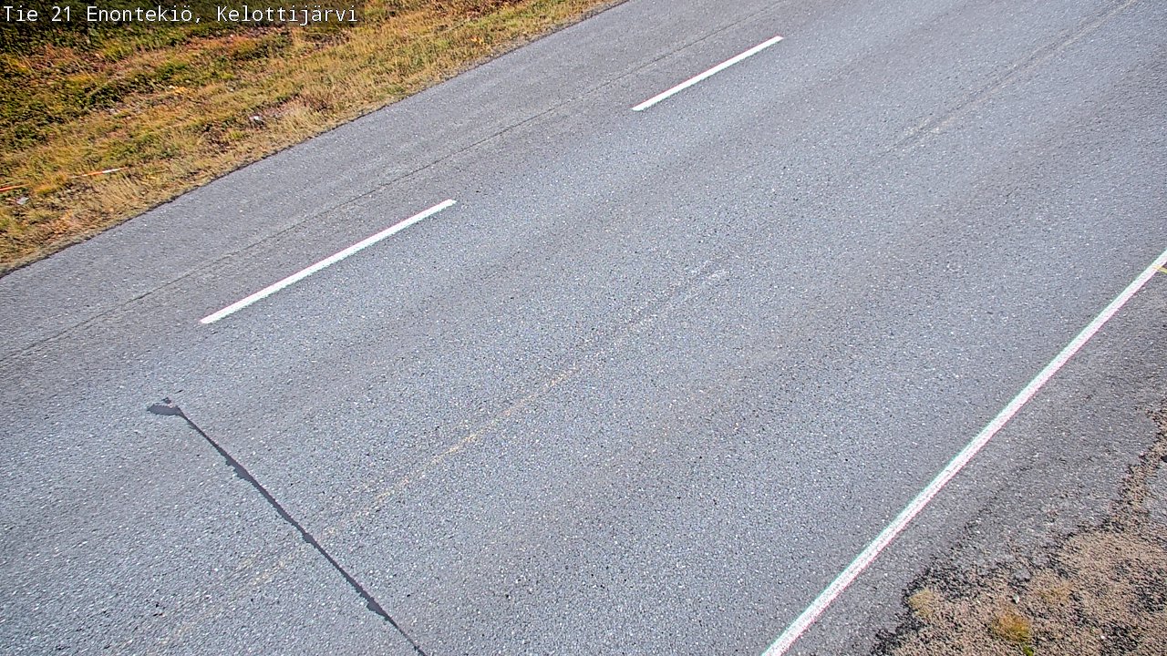 Weather Camera Image Road 21 Enontekiö, Kelottijärvi, Enontekiö, Lappi