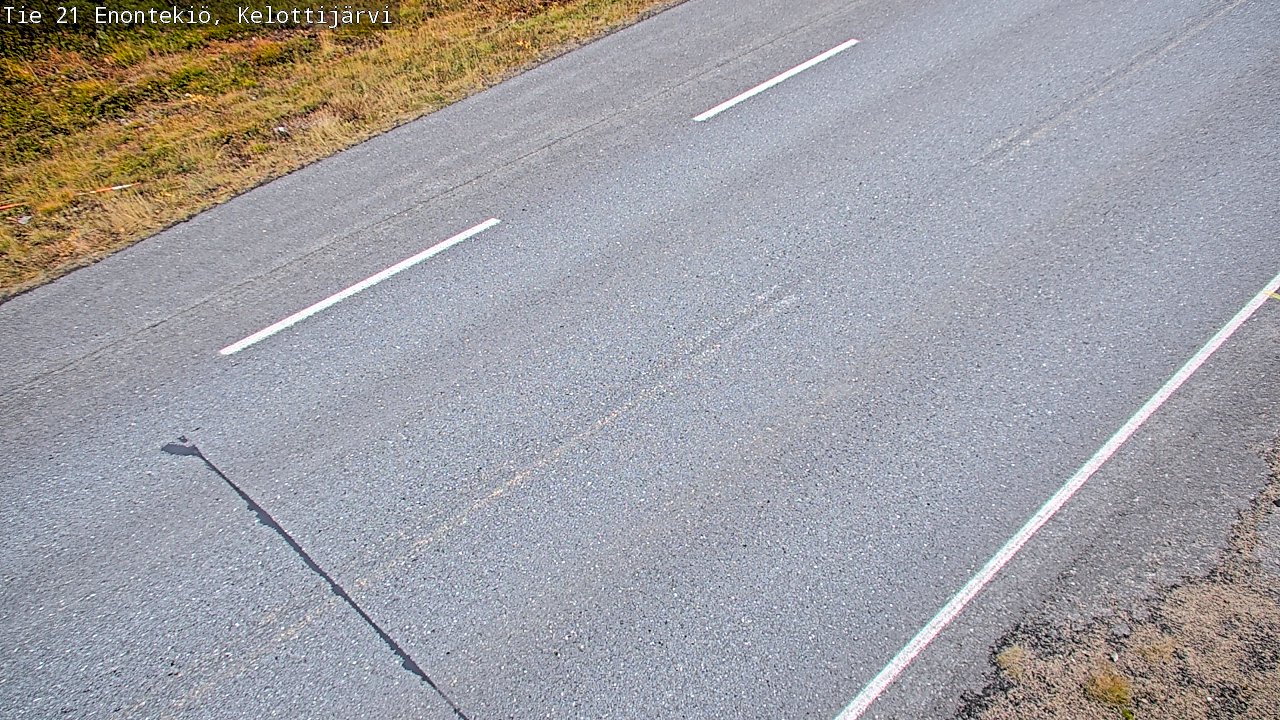 Weather Camera Image Road 21 Enontekiö, Kelottijärvi, Enontekiö, Lappi