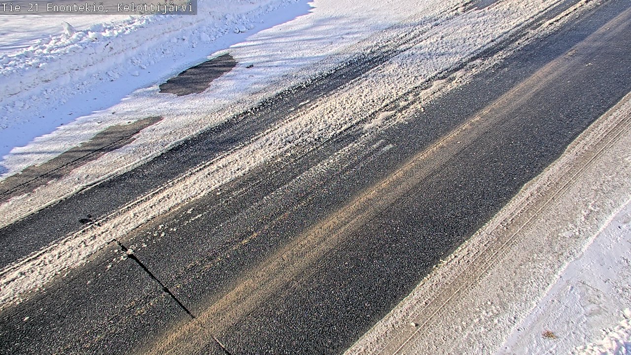 Weather Camera Image Road 21 Enontekiö, Kelottijärvi, Enontekiö, Lappi